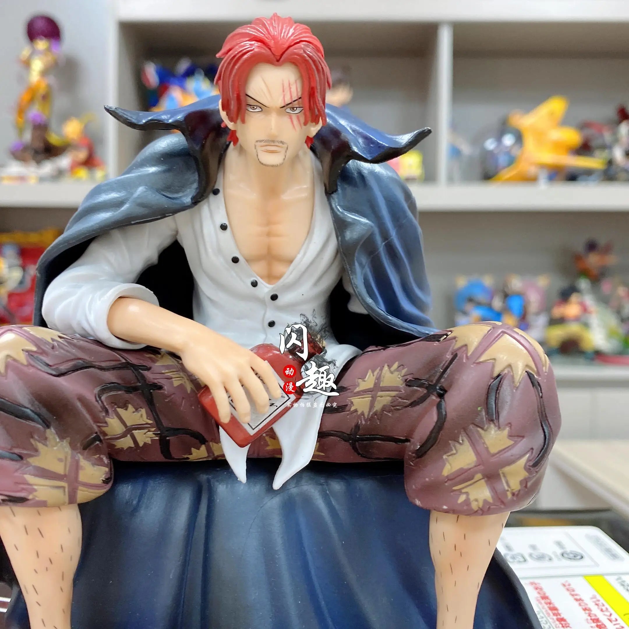 17cm One Piece Shanks Anime Figures Film Red Yonko Red Hair Shanks Action Figure PVC Statue Figurine Model Decoration Doll Toys