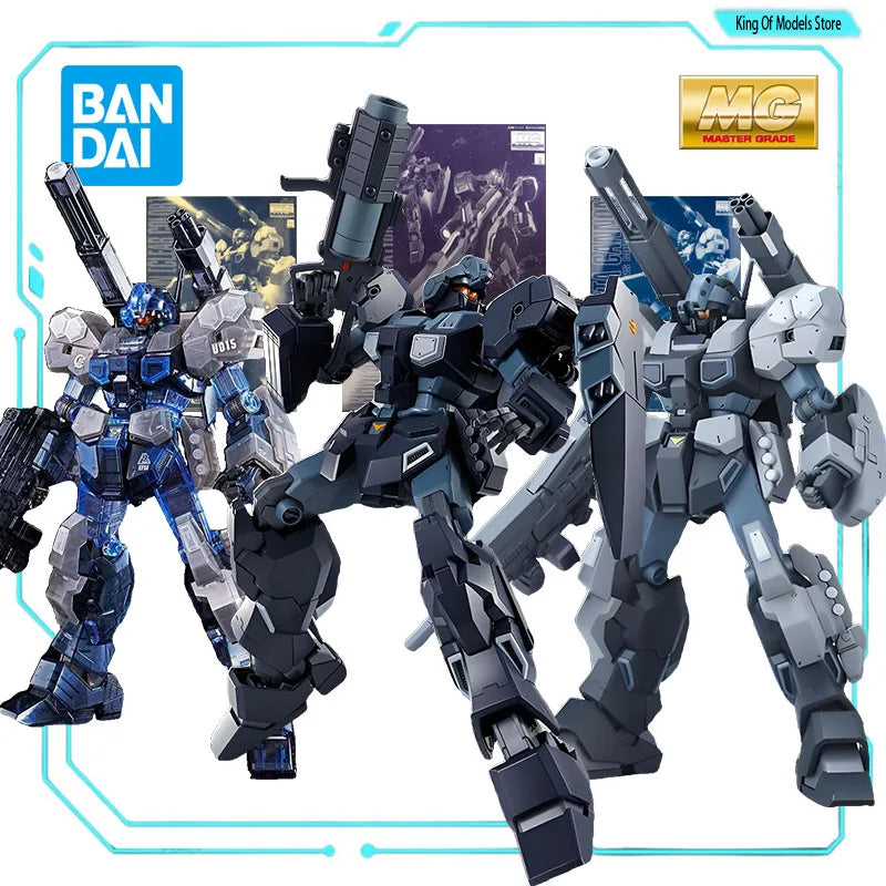 Bandai Original MODEL KIT GUNDAM MG 1/100 SCHEGAR JESTA B C CLEAR COLOR Anime Action Figure Assembly Model Toys Gifts for Boys