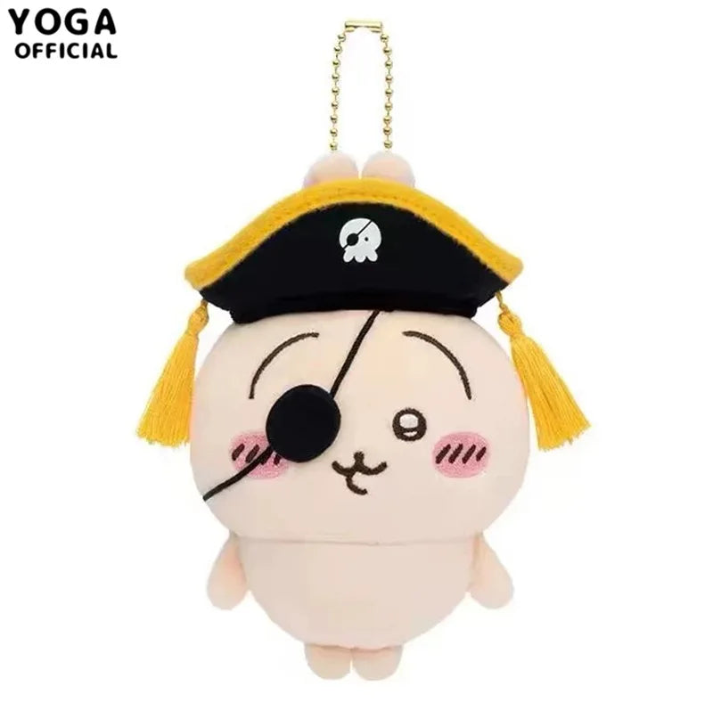 Kawaii Chiikawa Hachiware Plush Toy Usagi Cute Anime Pirate Series Girl Cartoon Backpack Pendant Doll Girl Holiday Gift