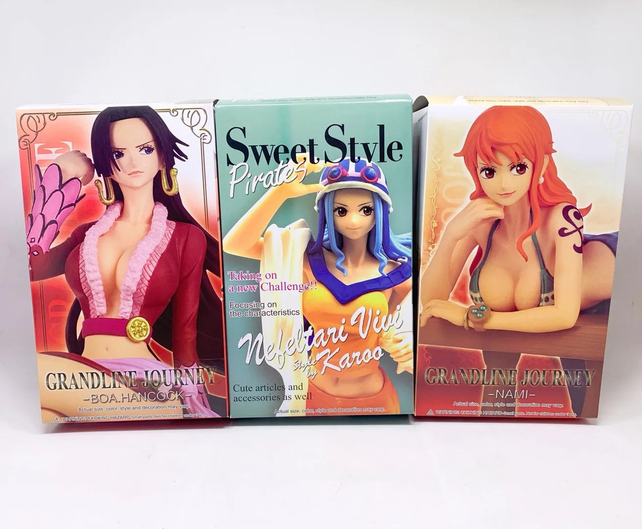 Anime One Piece Nami Nefertari D Vivi Boa Hancock PVC Action Figures Statue Collectible Model Kids Toys Doll Desk Decorations