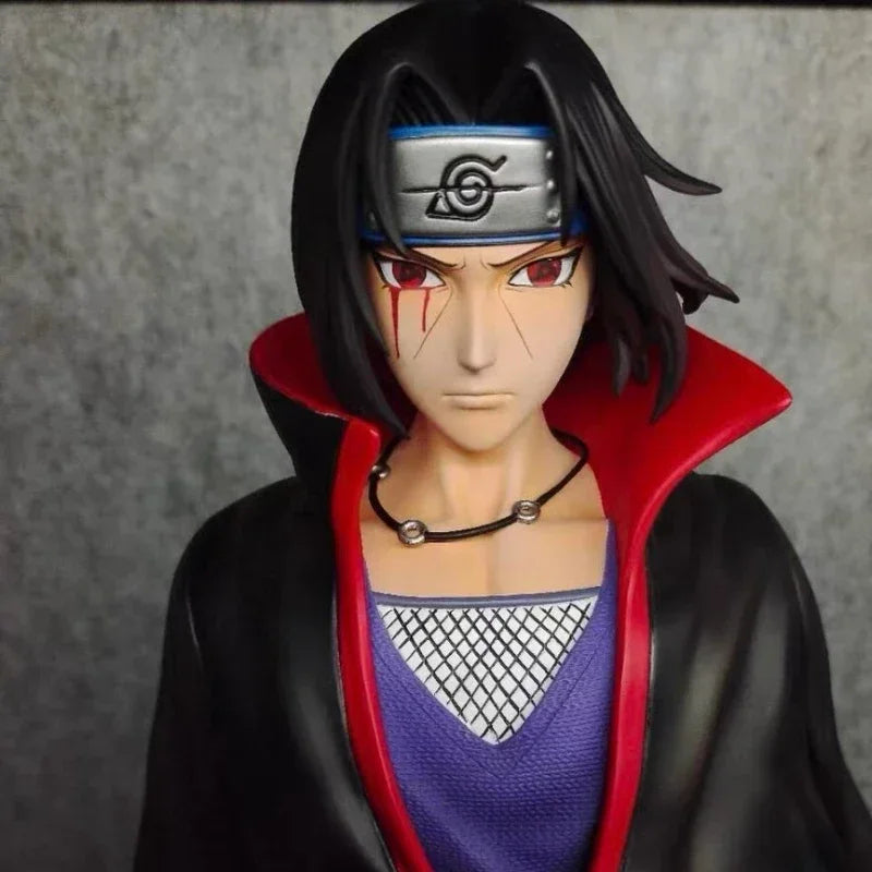Anime Naruto Figure Uchiha Itachi Action Figures The base emits light Model PVC 40cm Collection Model Toys Birthday Doll Gifts
