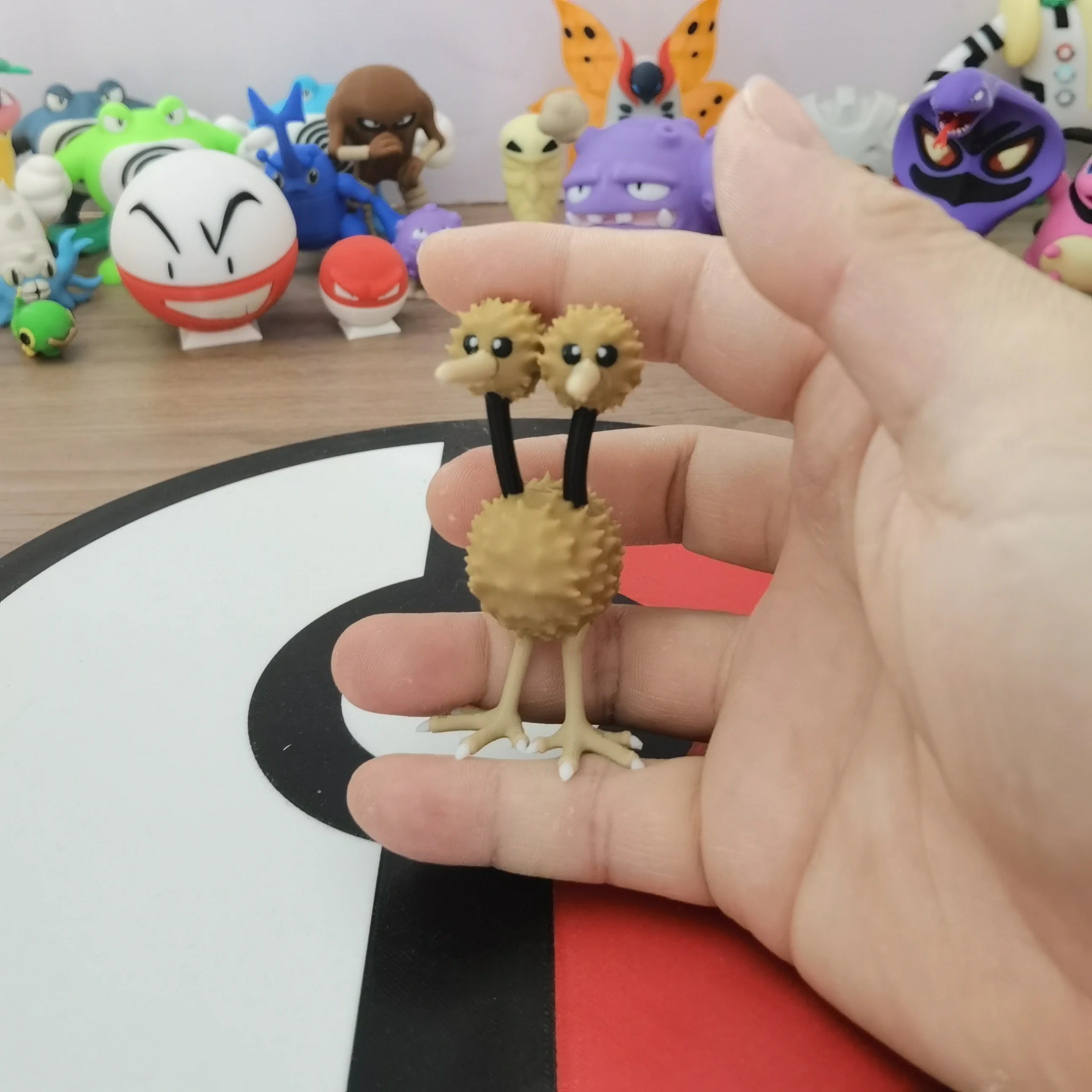 Pokemon Anime Figures Dodrio Doduo Proportion World 1:20 Diy 3d Printing Kawaii Cartoon Character Desktop Model Kids Toys Gifts