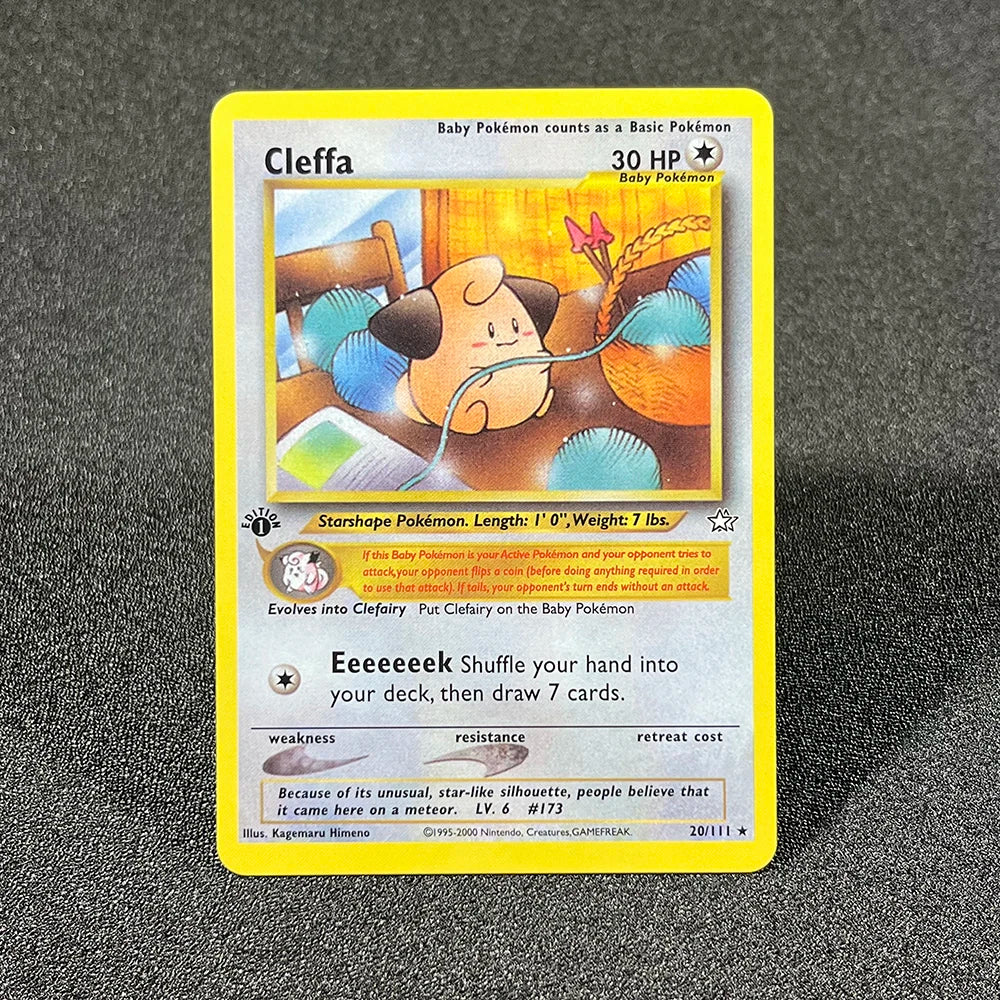 PTCG Foil Cards Lugia Espeon Politoed Alakazam Mewtwo Kingdra Zapdos Raichu 1996 1st Edition Game Collection PKM Proxy Cards