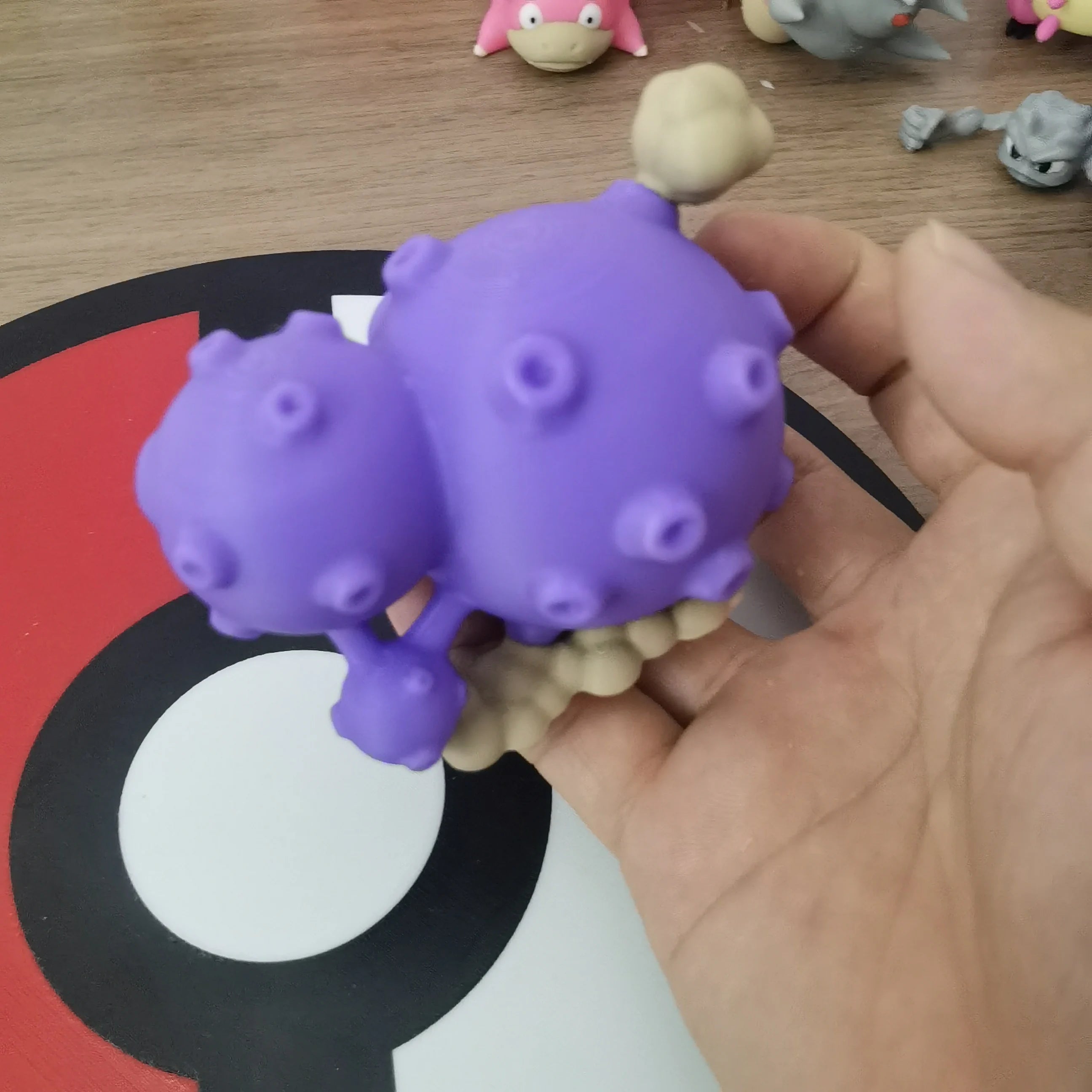 Pokemon Weezing Koffing Anime Figures Proportion World 1:20 Diy 3d Printing Cartoon Character Desktop Collectio Model Toy Gift