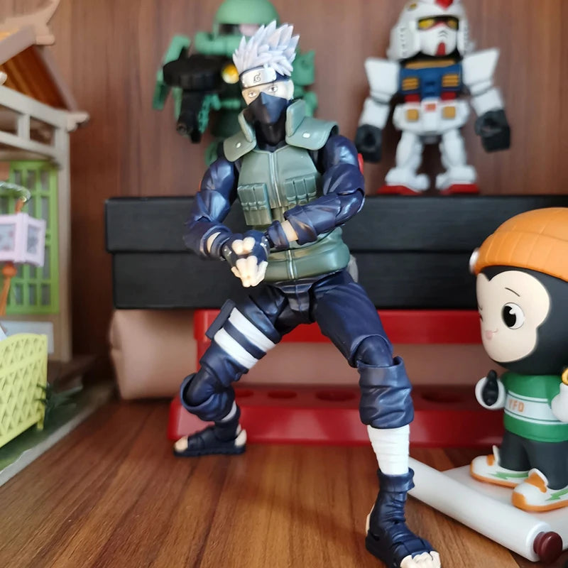 Shf Naruto Hatake Kakashi Action Figure PVC Collection Anime Naruto Shippuden Namikaze Minato Figurine Movable Model Toys Gifts