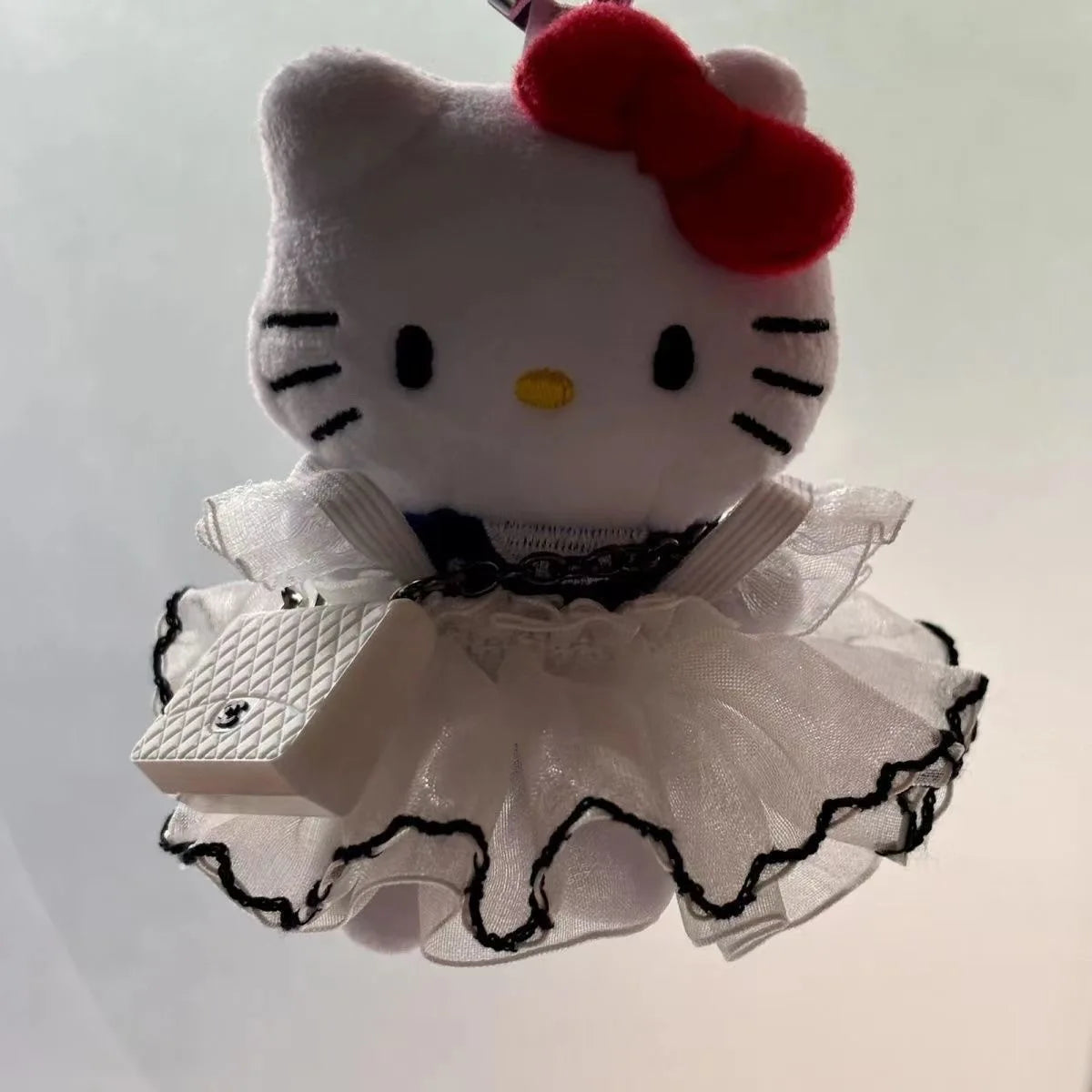Kawaii Anime New Sanrio Hello Kitty Cartoon Plush Toy Fashion Plush Doll Pendant School Bag Keychain Accessories Gift for Friend