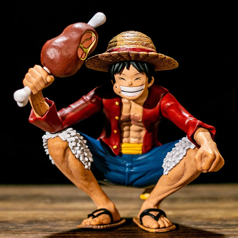 15cm One Piece Anime Figures Straw Hat Monkey D Luffy Action Figure Model Pvc Statue Doll Statue Model Collection Toys Gift