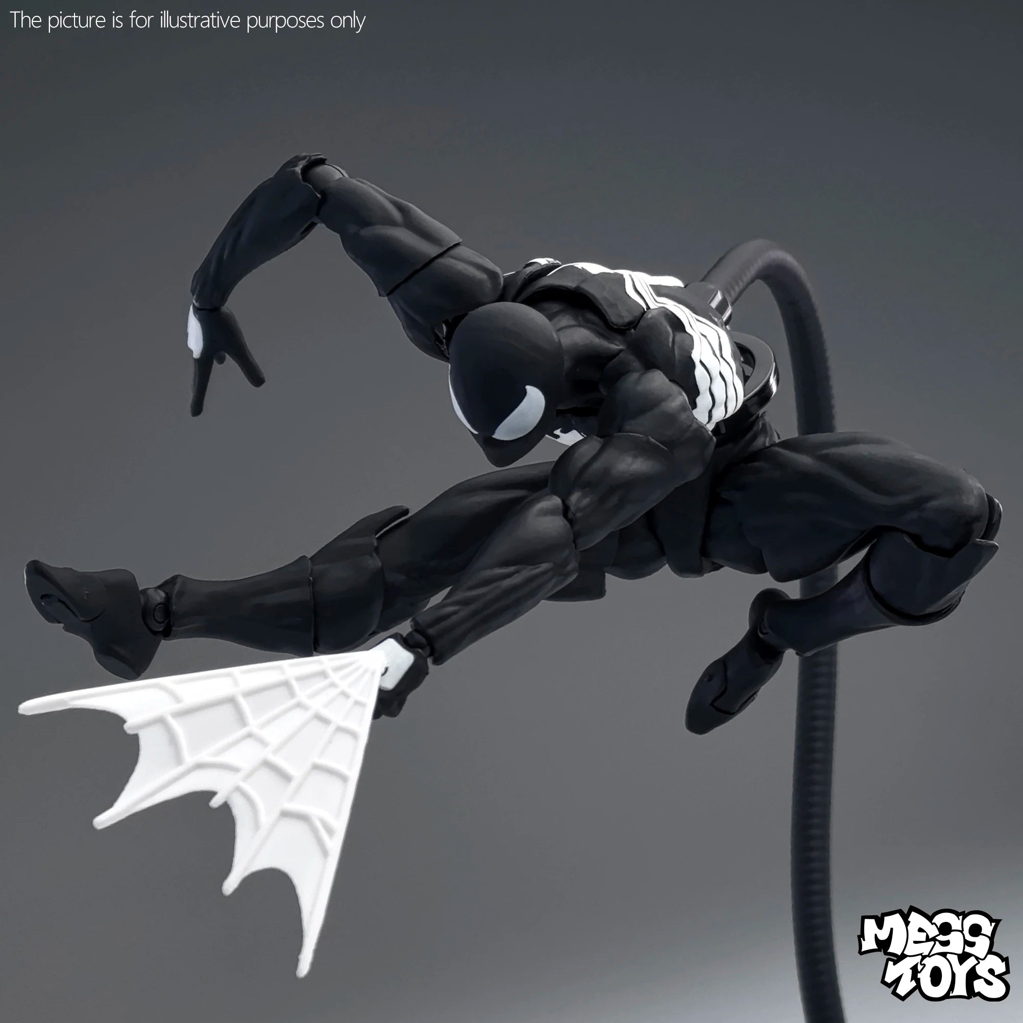 Mess Toys Spiderman Action Figure Black Neighbor Symbiote Spider Man Figures Ct Toys Black Red Spider-Man Figurine Kids Toys