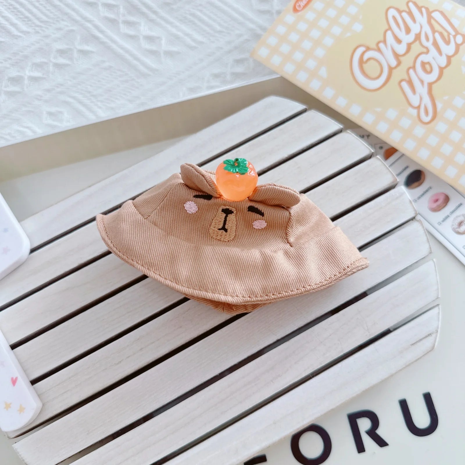 15/17cm Mini Plush Doll'S Clothes Labubu I II Idol Dolls Sitting Party Cute Hat Bib Pants Clothing Accessories Doll not Included