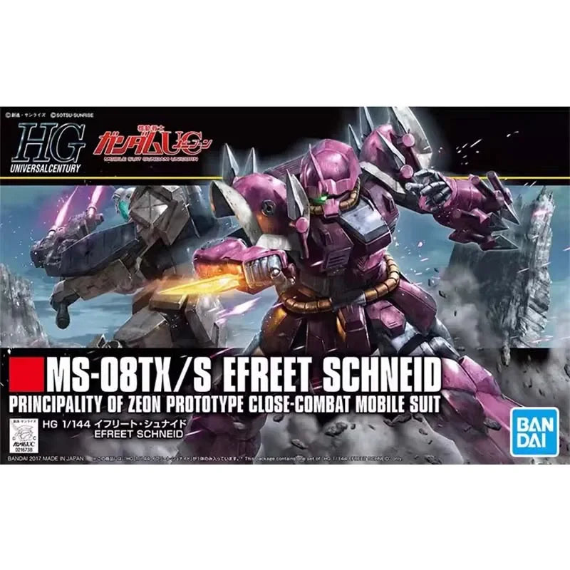 Bandai Gundam Model Kit HGUC Sinanju Efreet Schneid Geara Doga JAGD DOGA Gelgoog Action Figure Gunpla Building Anime Figures Toy