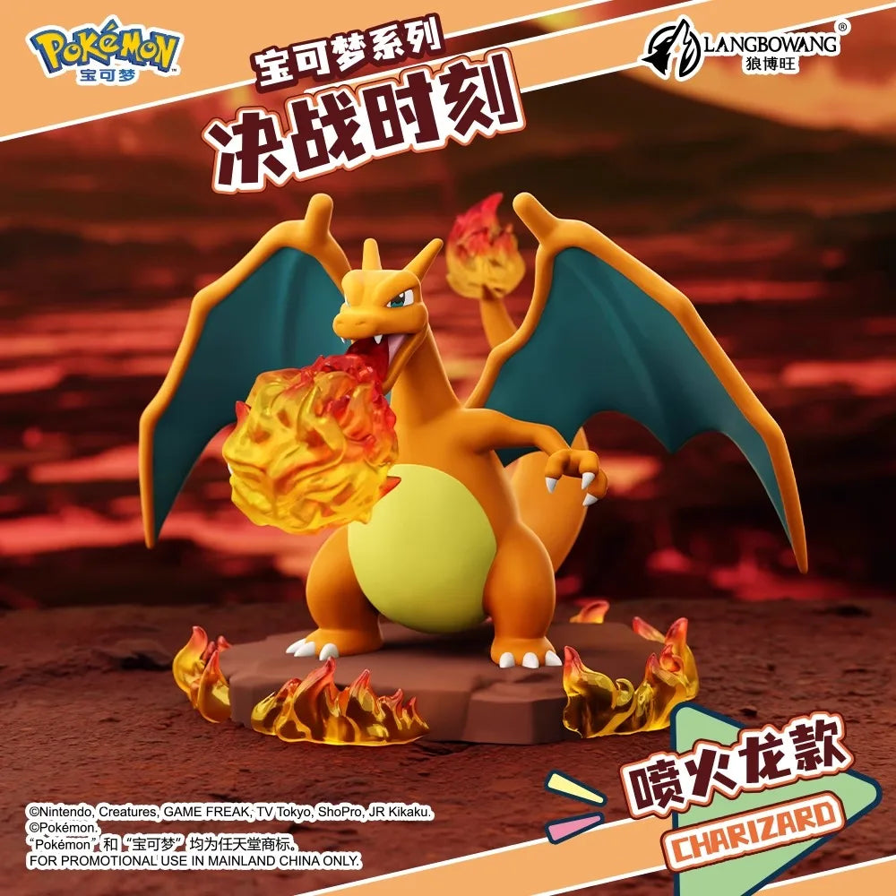Pokemon Pikachu Psyduck Slowpoke Meowth Series Natural Wilderness Fun  Action Figure Model For Birthday Toys Gift