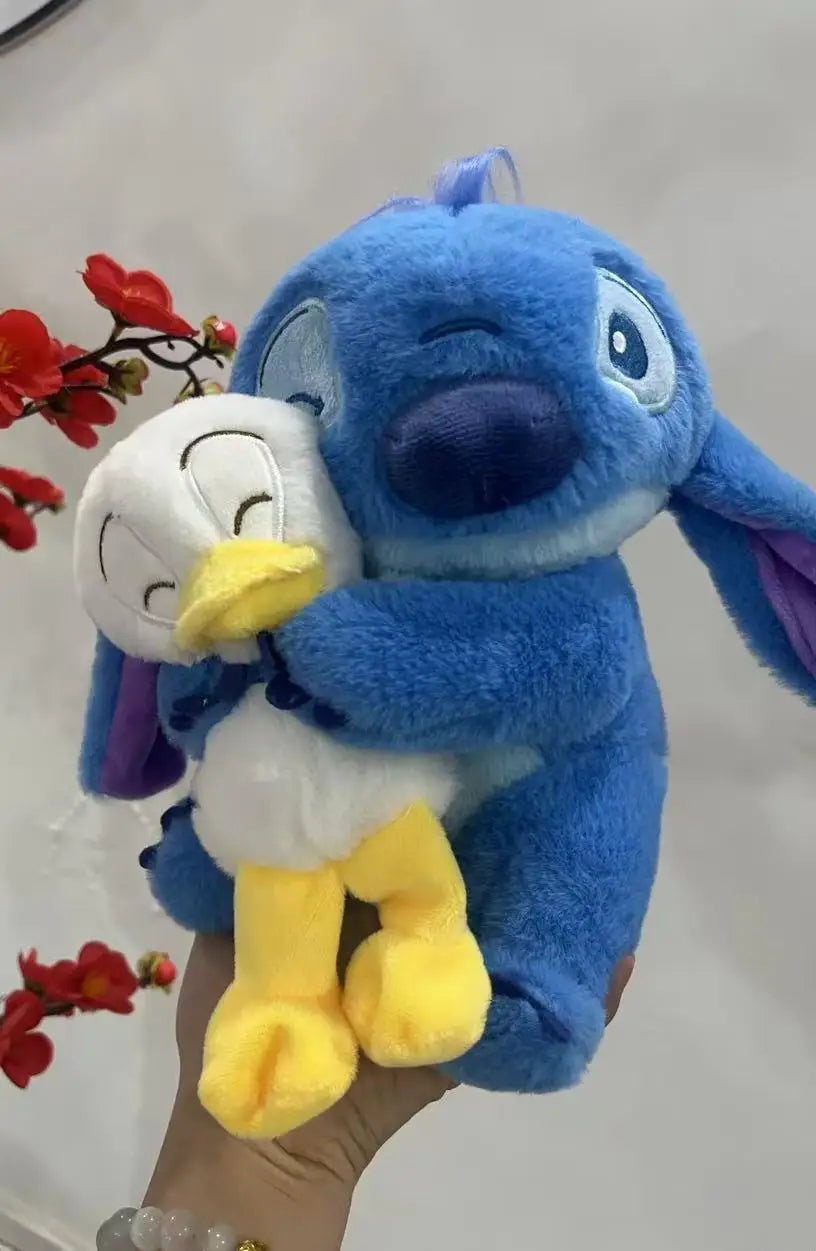 20cm Disney Plush Doll Stitch Lilo Doll Cute Duck Stitch Plush Stuffed Toy Christmas Children's Birthday Gift Kawaii Toys