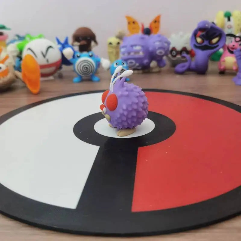 Pokemon Anime Figures Venomoth Venonat Proportion World 1:20 Diy 3D Printing Kawaii Cartoon Character Desktop Model Toys Gifts