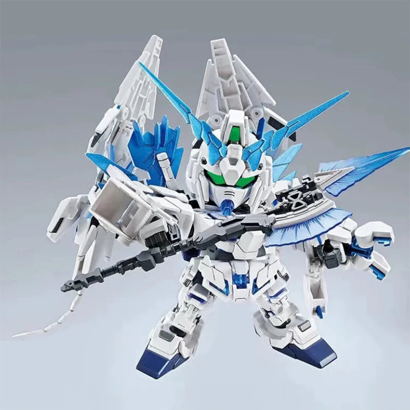 SD GUNDAM Animation Game Peripheral Toys SD UNICORN BANSHEE WING Assembly Toy Anime Figures Action Movable Model Collection