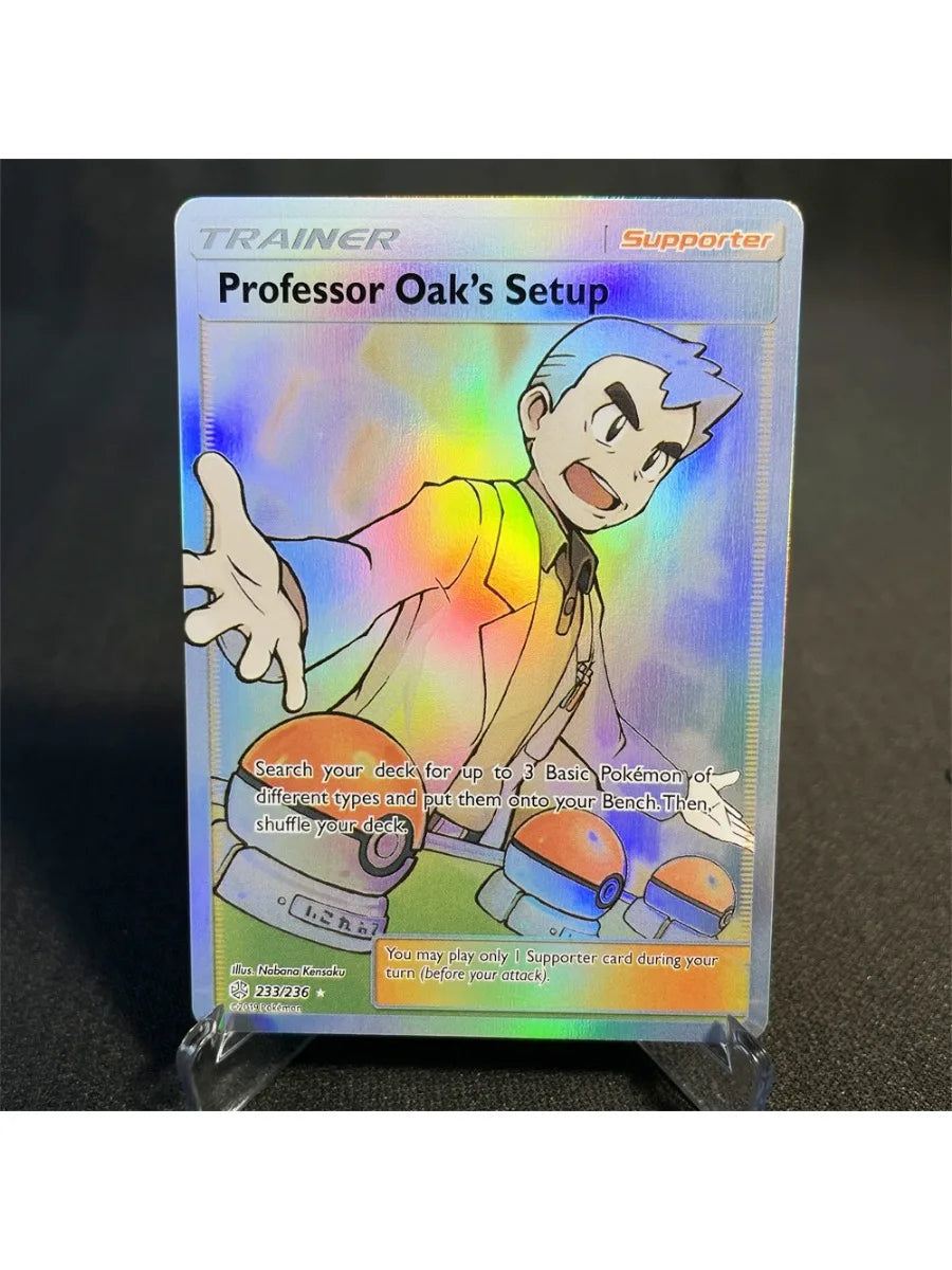 Pokémon Cards Holographic Card Sun & Moon Series Mewtwo Pikachu Paikou Serena Caitlin Collection Cards Toys Gifts Proxy Card