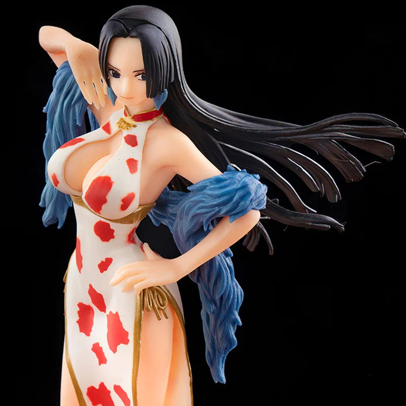 22CM Japanese Anime One Piece Figurine Cheongsam Boa Hancock Figure PVC Model Toy Doll Collection Cartoon Ornament Children Gift
