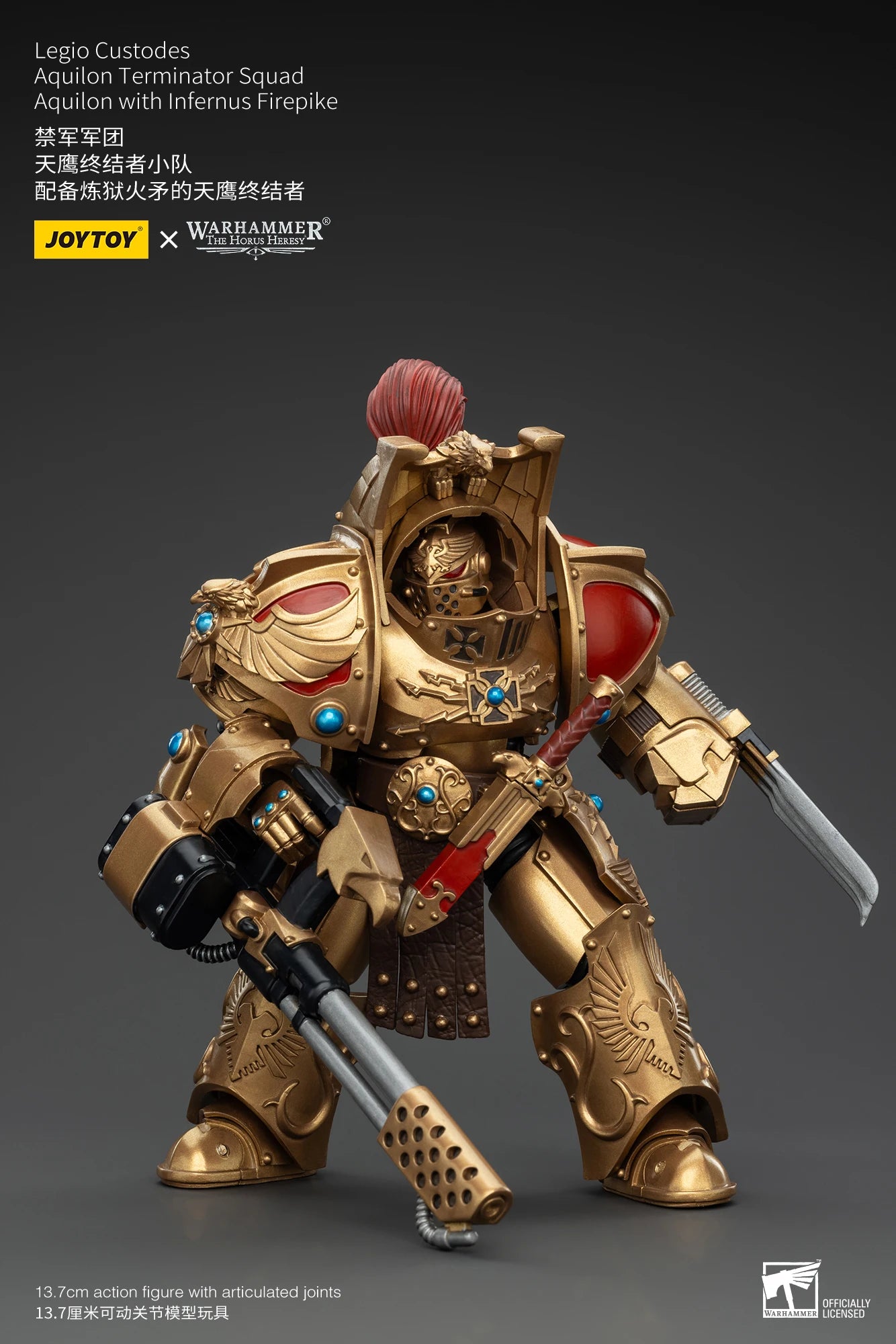 JOYTOY Warhammer 30k 1/18 Action Figures Legio Custodes Aquilon Terminator Squad Toy Collection Figure