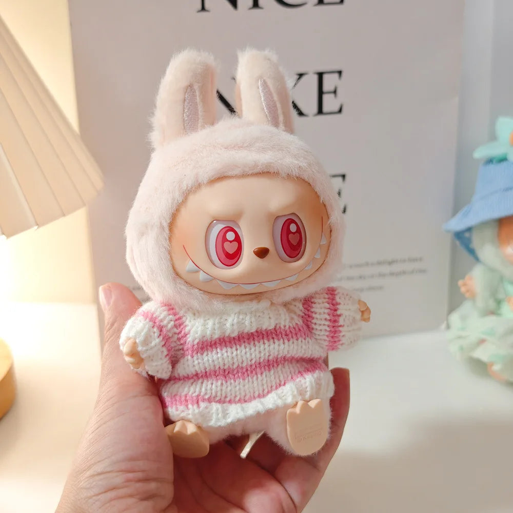 Labbubu Clothes Labubu Doll Accessories Kawaii Jewelry Cute Doll Ornament Christmas Gift Creative Labubu Keyring Kids Toys