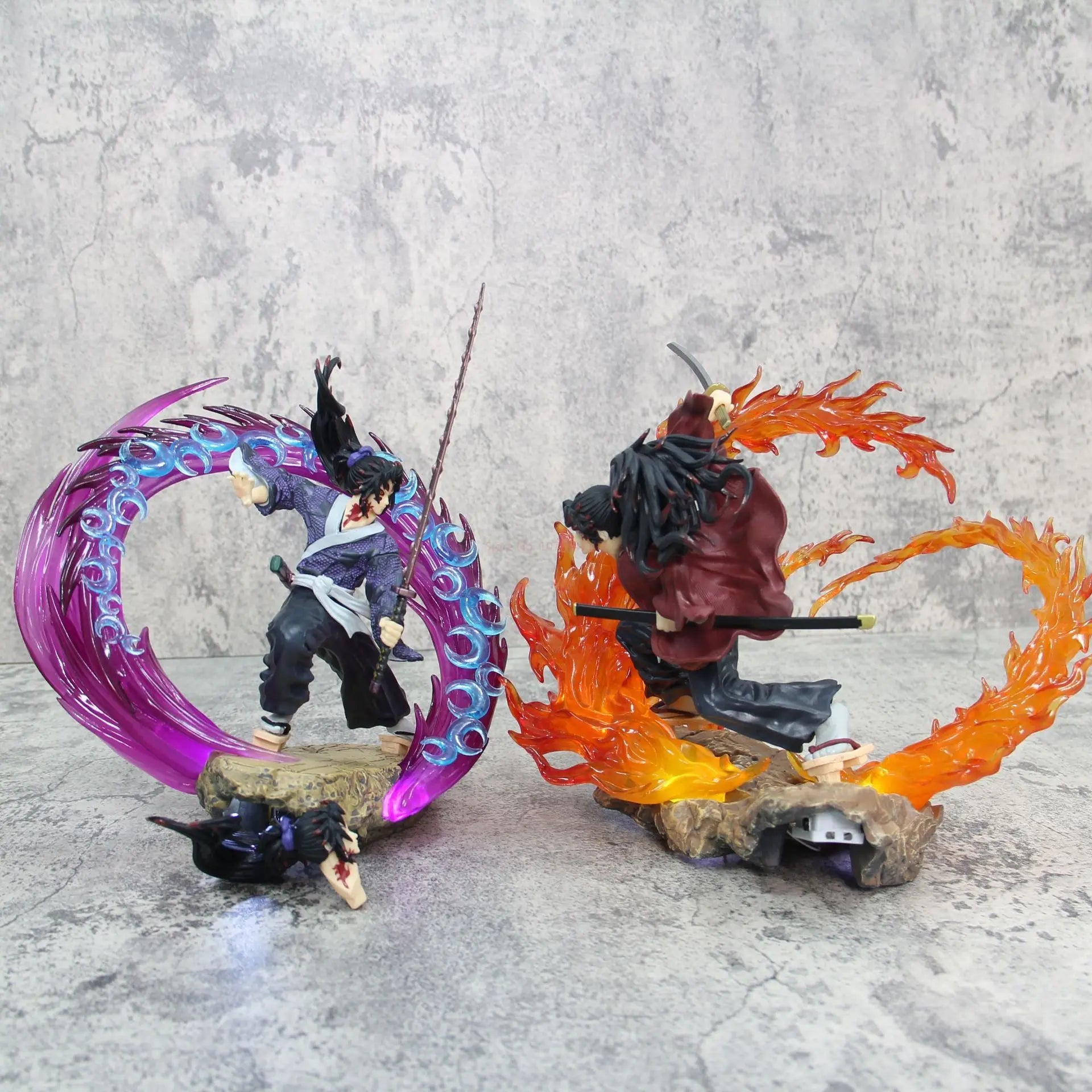 Hot 21cm Demon Slayer Kokushibo Tsugikuni Yoriichi Figure Gk Fierce Battle Action Figurine Pvc Statue Model Dolls Decor Toys
