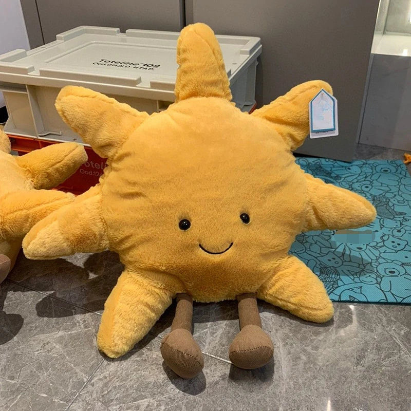 Jellycat with tags fun sun moon stars cute throw pillow plush cloud soothing children holiday gift stuffed doll kawaii ornament