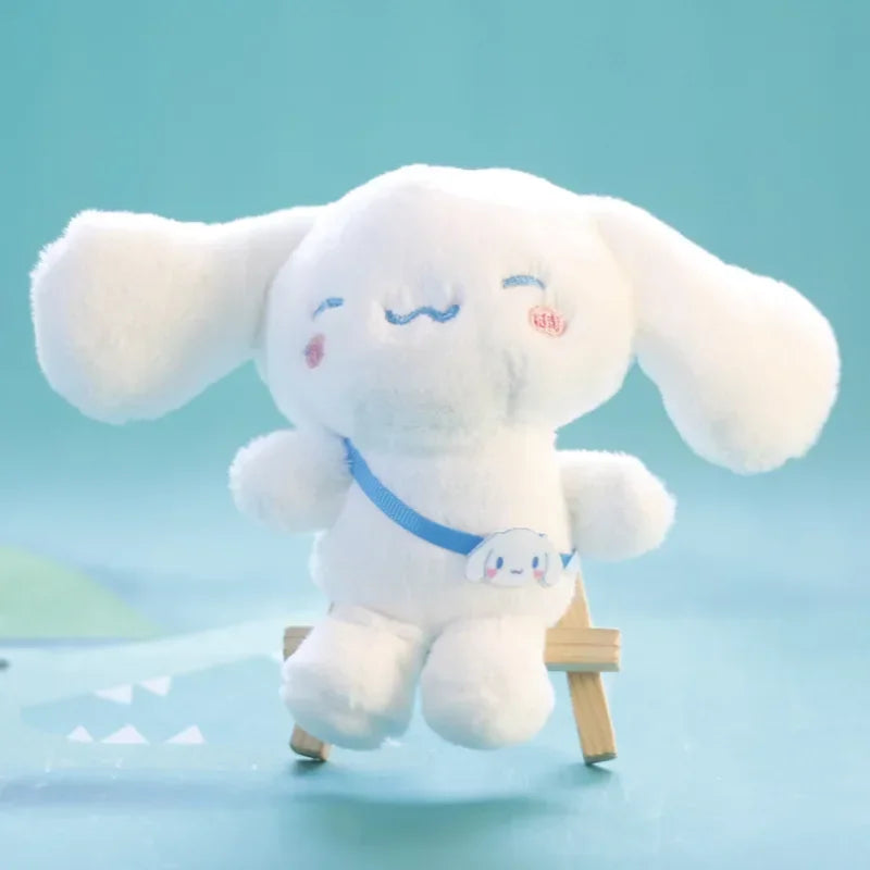 Sanrio Kuromi Cinnamoroll Melody Plush Toy Doll Anime Kawaii Doll Pendant Collection Children's Birthday Festival Gift