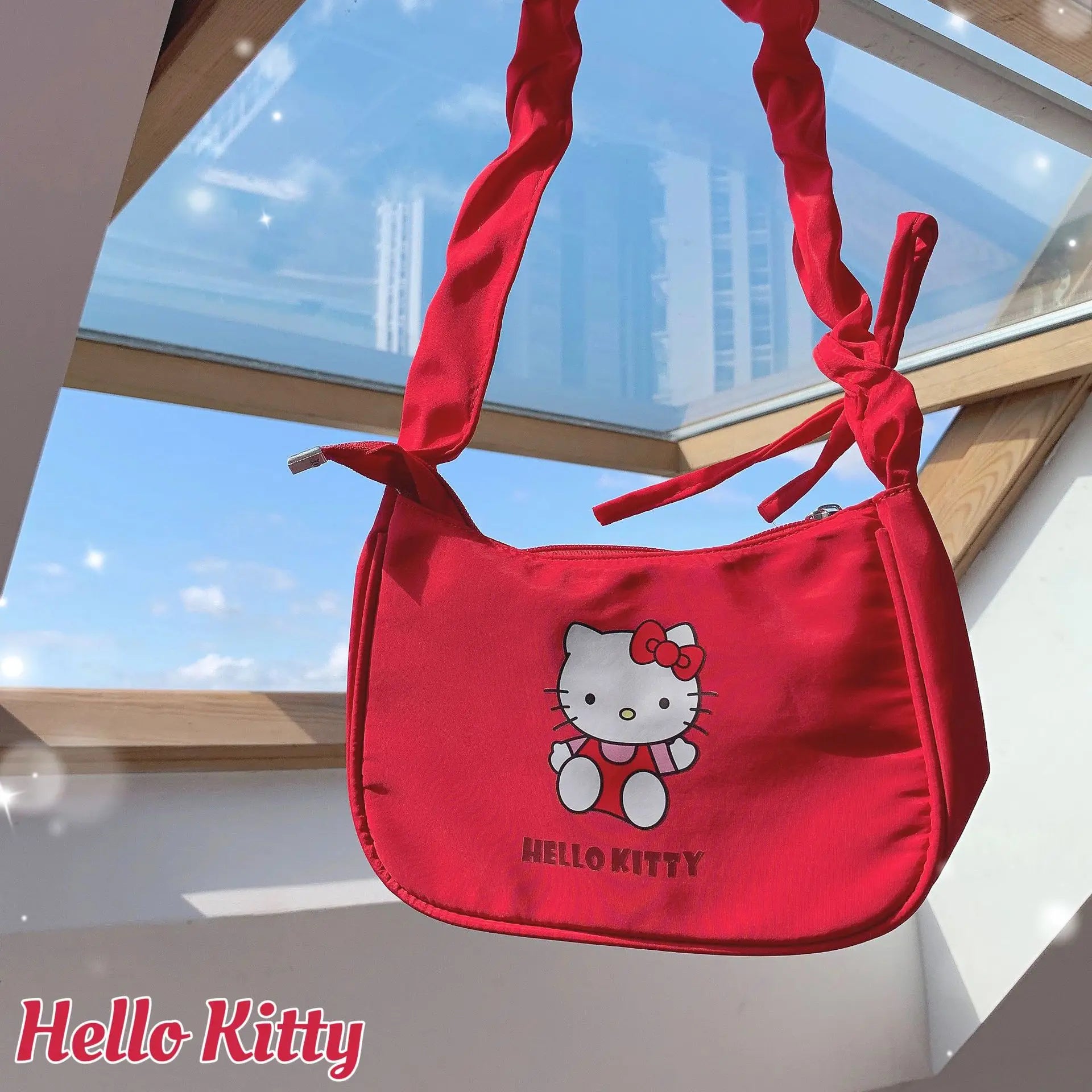 Sanrio Hellokitty Kuromi Cinnamorol Mymelody Pochacco Armpit Bag Kawaii Shoulder Bag Casual Allmatch Tote Women Commuter Handbag
