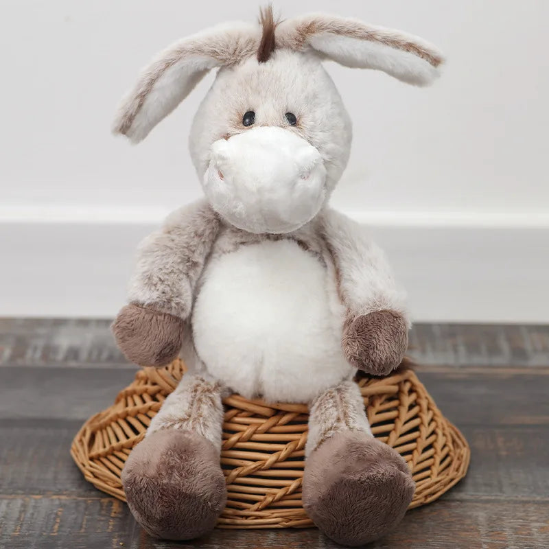 32cm Soft Plush Donkey Toys–Cuddly Donkeys for Boys, Girls & Babies–Fluffy Stuffed Animal for Cuddling Playing Plush Toys Decor