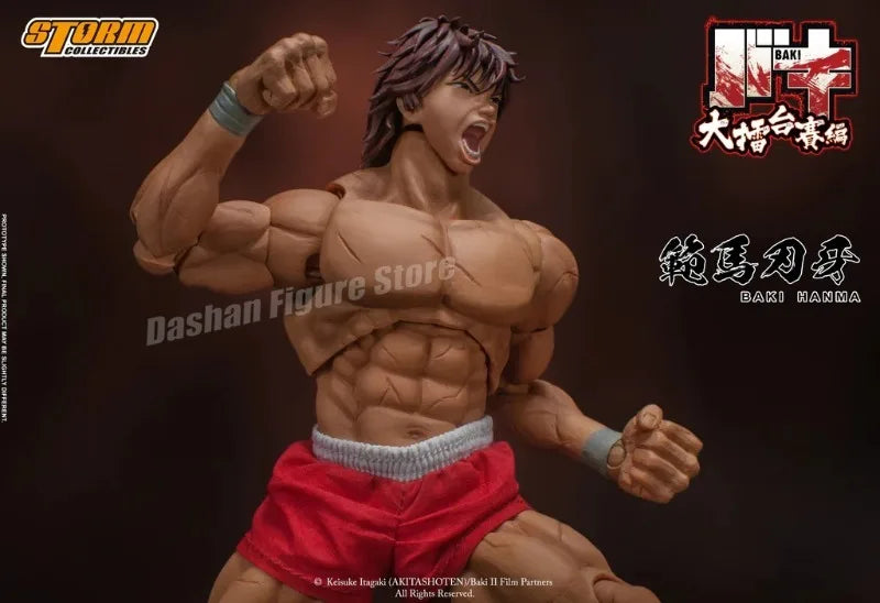 17cm Ko St Storm Toys Baki Hanma Action Figure Fighting Anime BAKl Kibk Son Of Ogre Figurine Collectible Model Dolls Toy Gifts