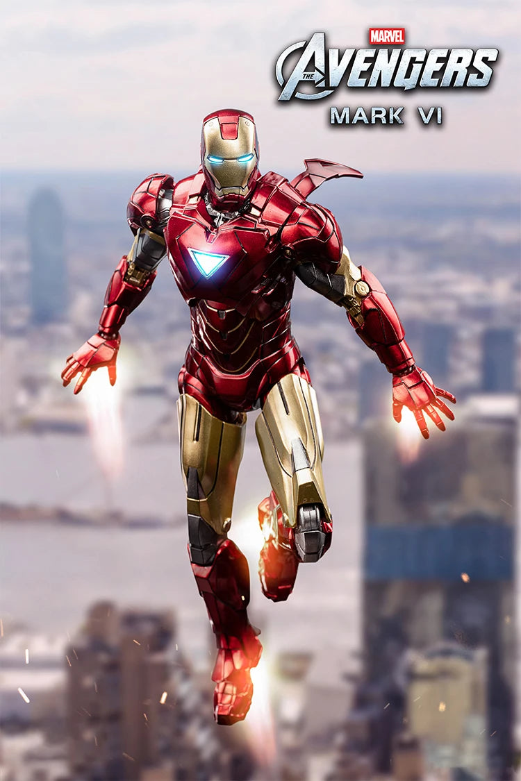 ZD Original Iron Man MK30 Blue Steel 1/10 Iron Patriot MK3 Marvel legends War Machine 10th Anniversary Action Figure Model Gift