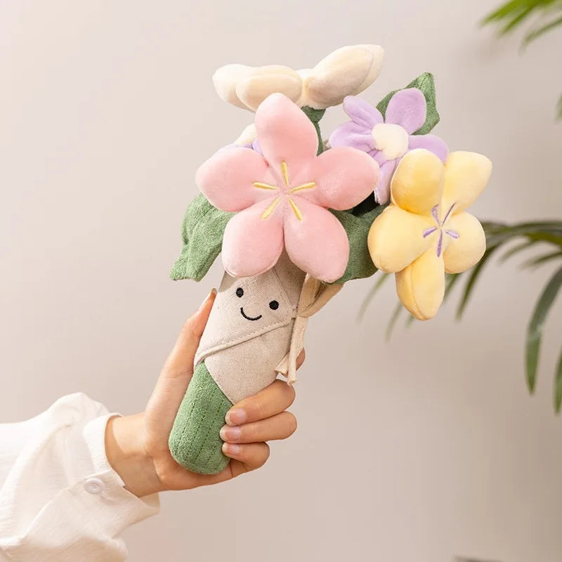 Interesting Plush Bouquet, Tulips, Potted Plants, Plush Dolls, Lovely And Soothing Bouquets, And Graduation Day Gifts For Girls.