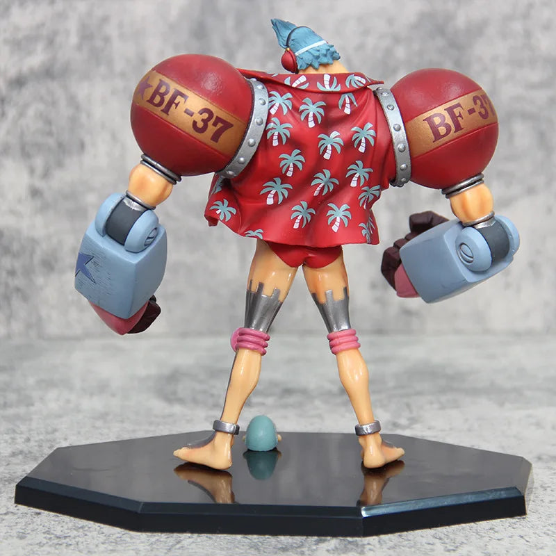 18cm Anime One Piece Figure Gk Franky Action Figures Double Head Interchangeable Pvc Collectible Ornaments Decoration Toy Gifts