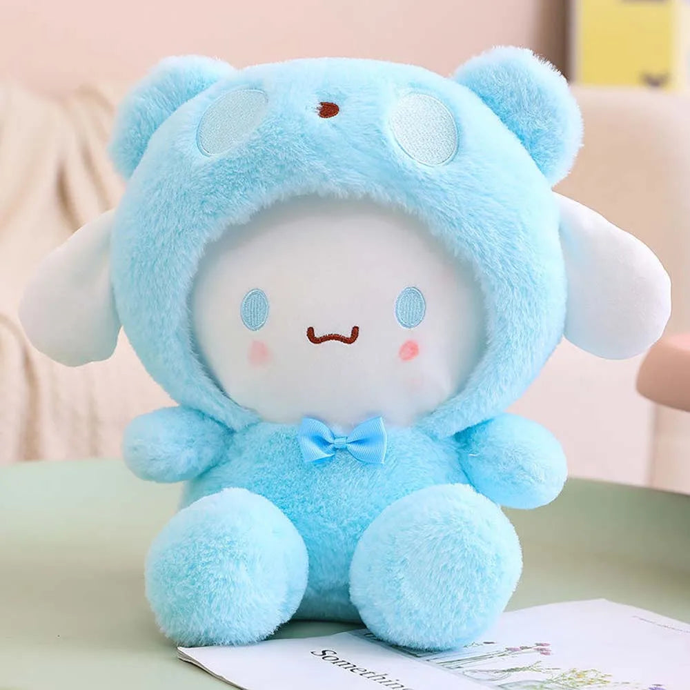 25Cm Kawaii Sanrio Plush Doll Toy Cute Hello Kitty Cinnamoroll My Melody Kuromi Pochacco Lovely Anime peluche Toys Gift For Kids