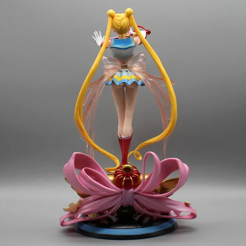 35cm Sailor Moon Figure Tsukino Usagi Action Figures Pvc Statue Model Collection Desk Ornament Standing Toys Girl Birthday Gifts