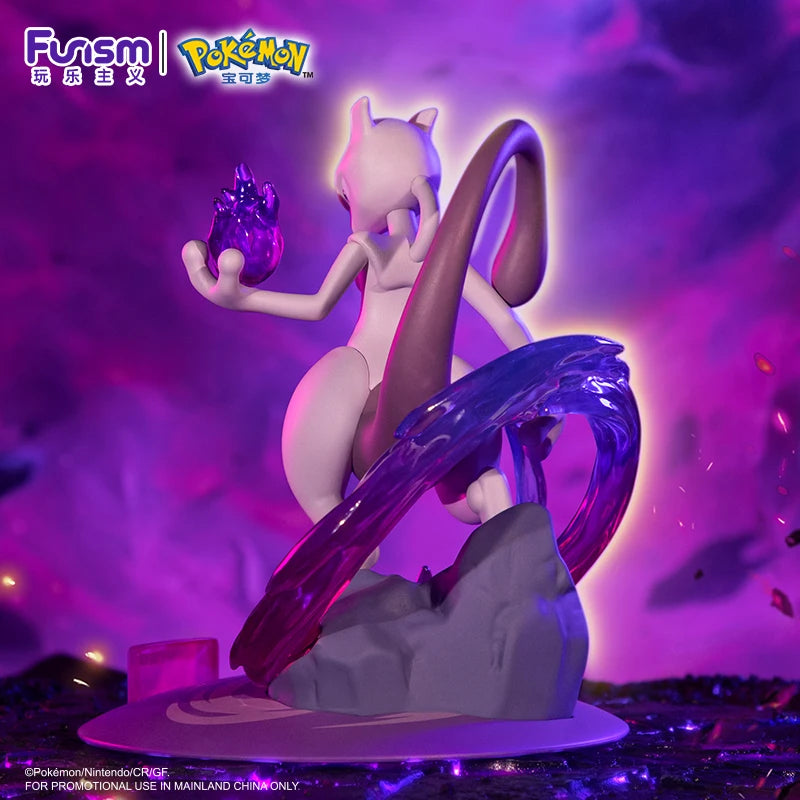 Anime Pokemon Cool Mewtwo Action Figures Collect Model Ornaments Kids Toys Birthday Gift