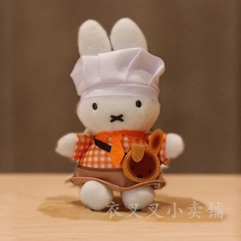Miffy Plush Pendant Girl Bakery Kitchen Doll Baby Bag Kawaii Student Decorate Decorate Keychain Creative Rabbit Easter Gift