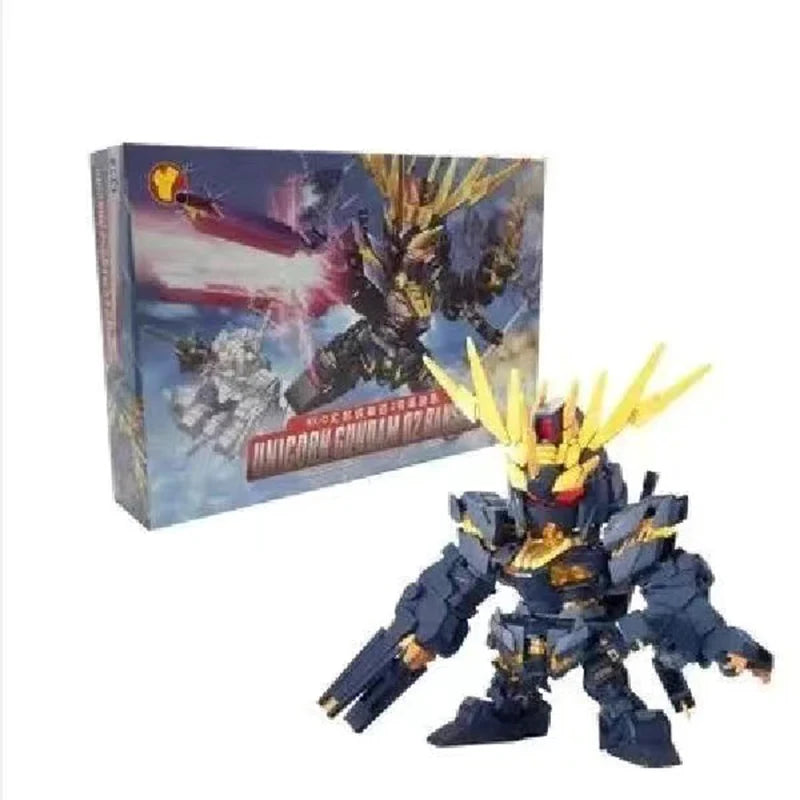 SD GUNDAM Animation Game Peripheral Toys SD UNICORN BANSHEE WING Assembly Toy Anime Figures Action Movable Model Collection