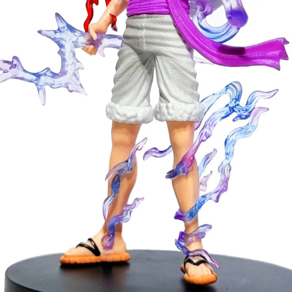 21CM Anime One Piece Luffy GEAR 5 Figurine Nika Sun God Action Figures Collectible Model Doll Toys Children Gift