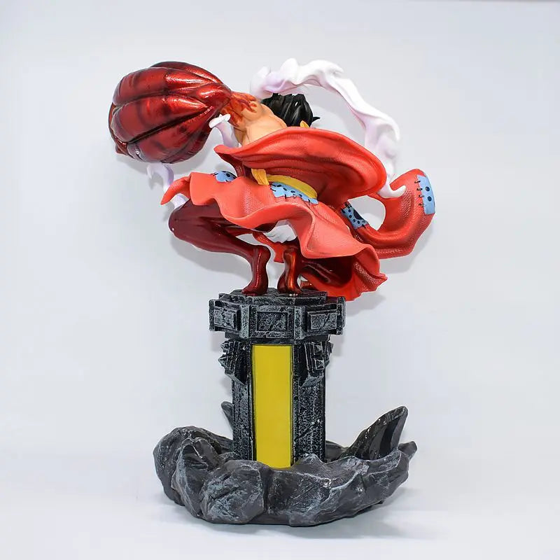 Anime One Piece Wano Monkey D Luffy Gear 4 Gomu Gomu no Red Hawk Ver. GK PVC Action Figure Statue Collectible Model Toys Doll