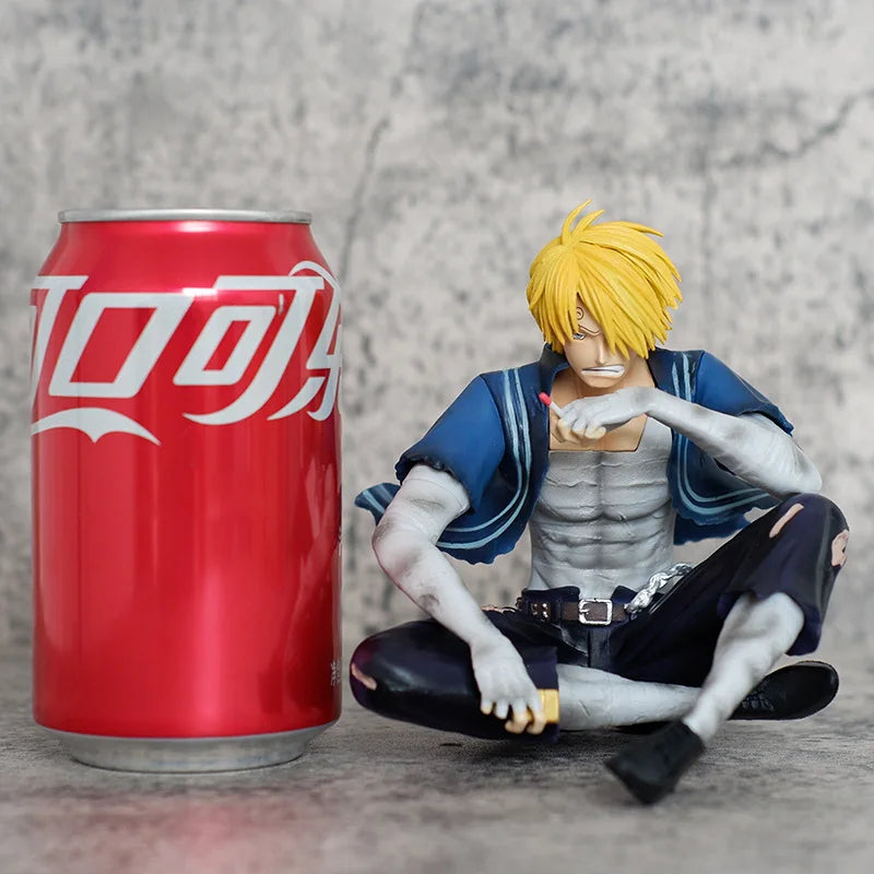 12cm One Piece Sanji Figures Battle Damage Lust Action Figures PVC Model Statue Collection Desktop Deoration Birthday Toys Gift