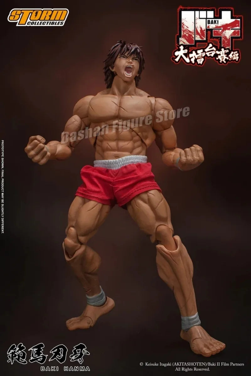 17cm Ko St Storm Toys Baki Hanma Action Figure Fighting Anime BAKl Kibk Son Of Ogre Figurine Collectible Model Dolls Toy Gifts