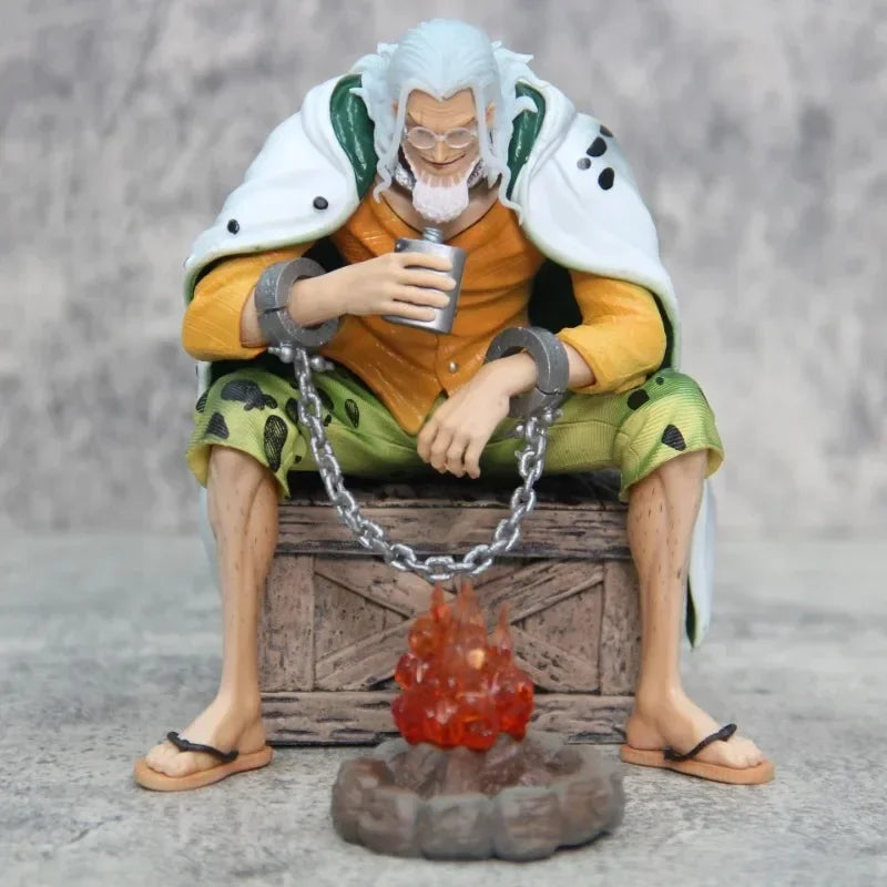 16cm Anime One Piece Figure Silvers Rayleigh Action Figures Model Figurine Room Collection Ornament Pvc Model