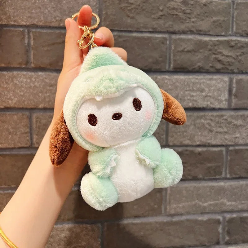 Sanrio Cross Dress Ornaments Kawaii Escolar Sanrio My Melody Plush Juguetes Para Niños Novedosos Plush Toys For Kids