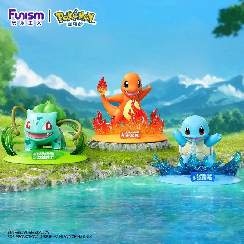 Pokemon Charmander Bulbasaur Squirtle Anime Action Figure Collect Model Ornaments Children's Toys Birthday Gift