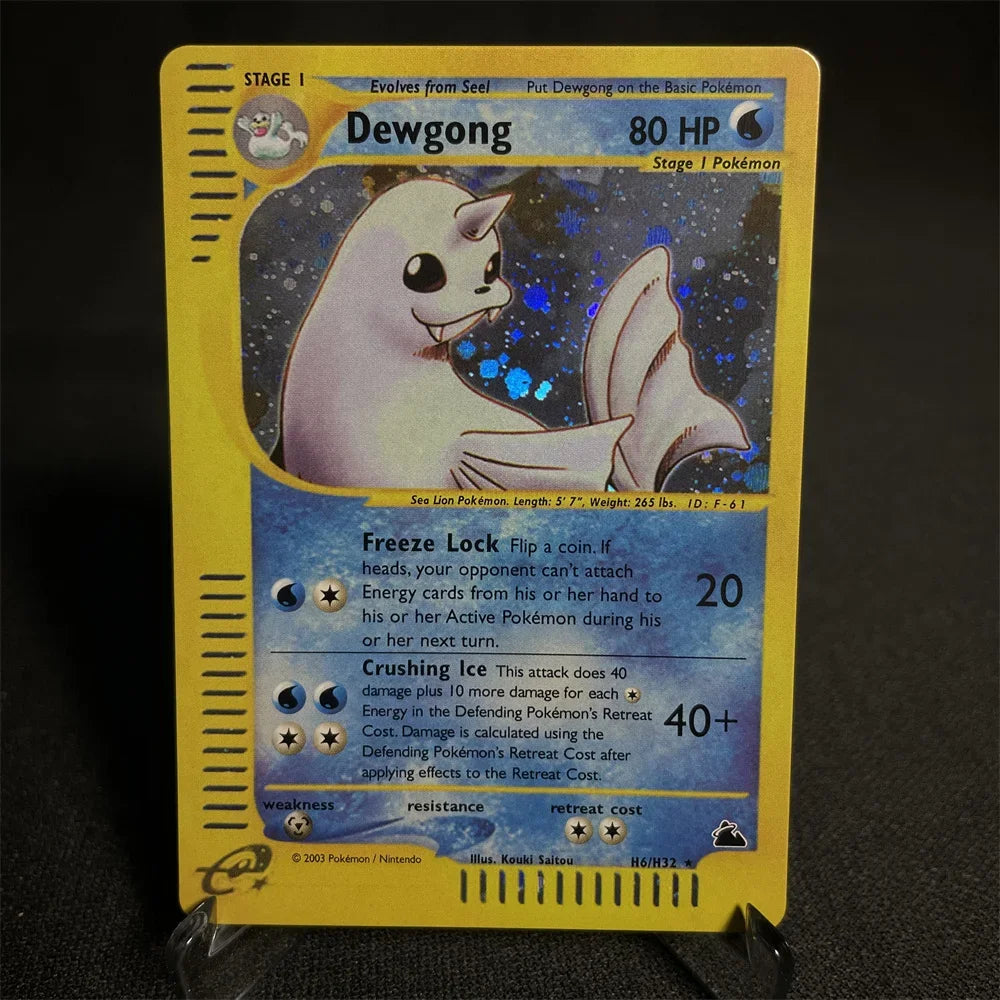 Pokemon Cards Shining Card E-Card Series Vileplume Arcanine Gengar Suicune Game Collection Cards Toys Gifts Proxy Card