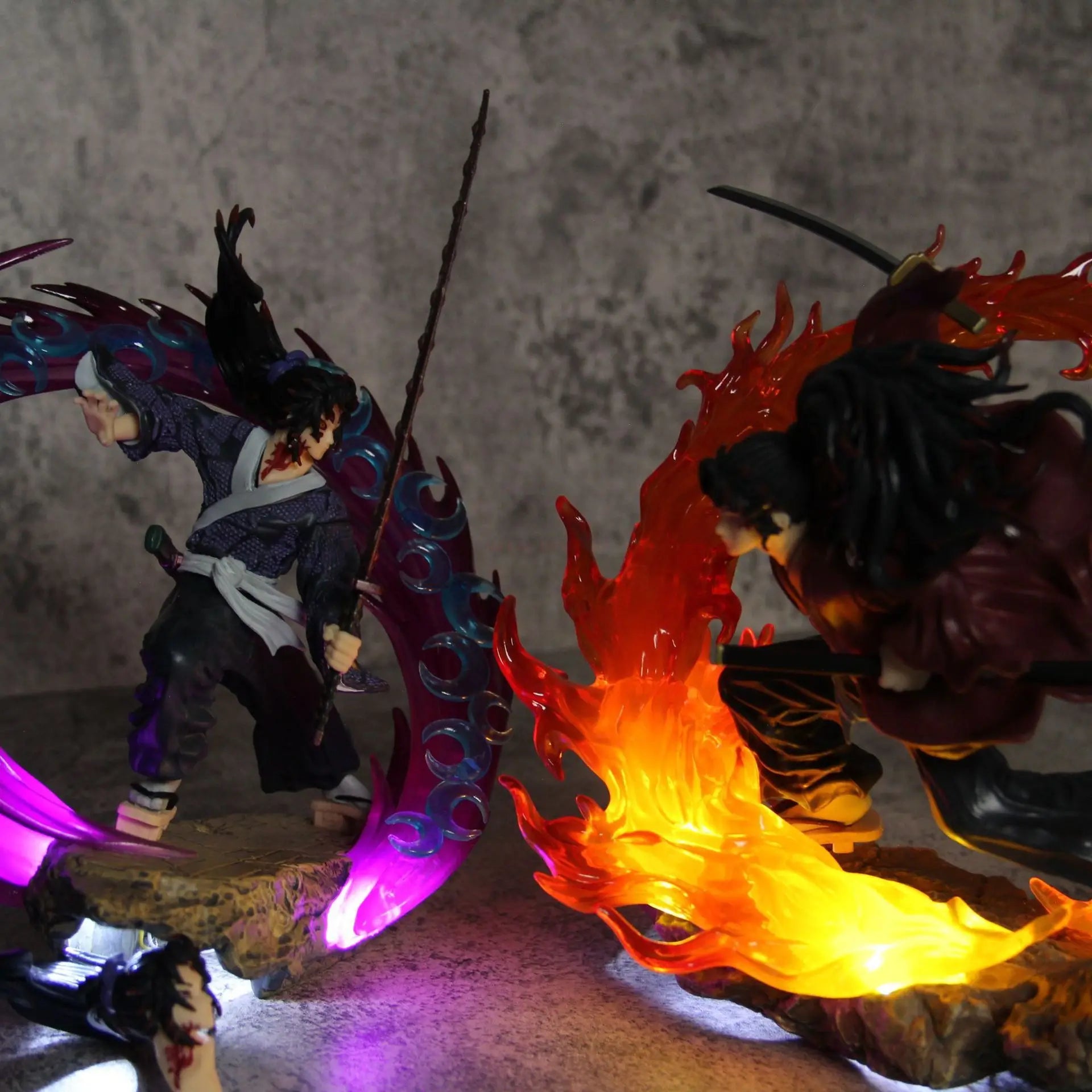 Hot 21cm Demon Slayer Kokushibo Tsugikuni Yoriichi Figure Gk Fierce Battle Action Figurine Pvc Statue Model Dolls Decor Toys