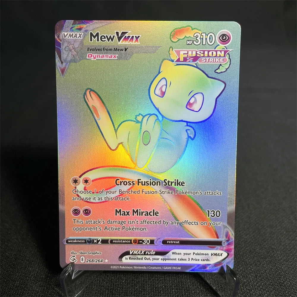 Pokemon Cards Holographic Sword & Shield Series Garchomp Genesect Duraludon Lilligant Evolution Collection Card Proxy Card