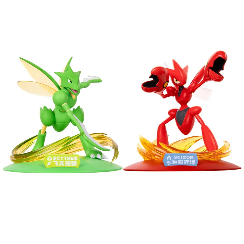Funism Pokemon Action Figures Scyther Scizor Exquisite Anime Game Figure Collectible Cartoon Model Ornament Toy Gift