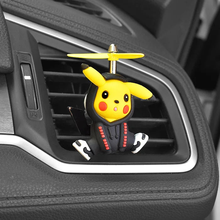 Anime Pokemon Cartoon Pikachu Psyduck Action Figures Car Air Outlet Perfume Clip Decor Auto Air Freshener Interior Accessories