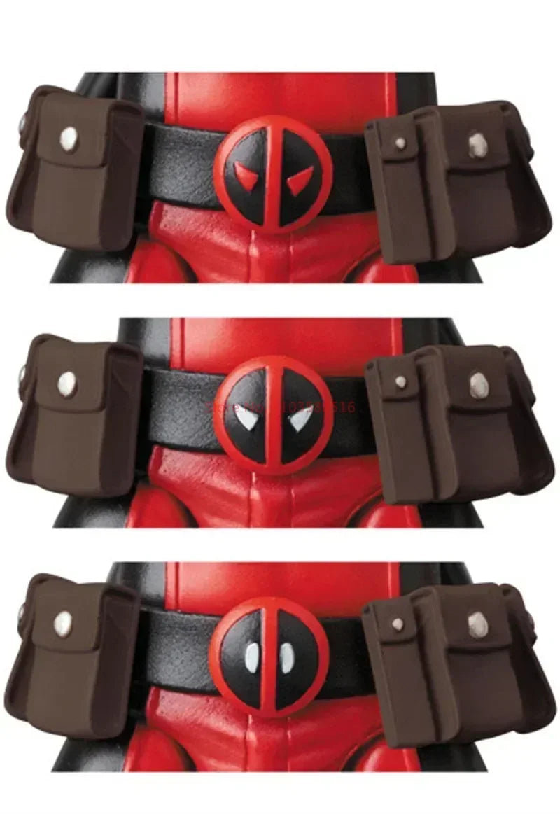Stock 16cm Anime Deadpool Mafex 082 X-men Action Figures Comic Version Collectable Model Doll Cool Boys Birthday Festival Gifts