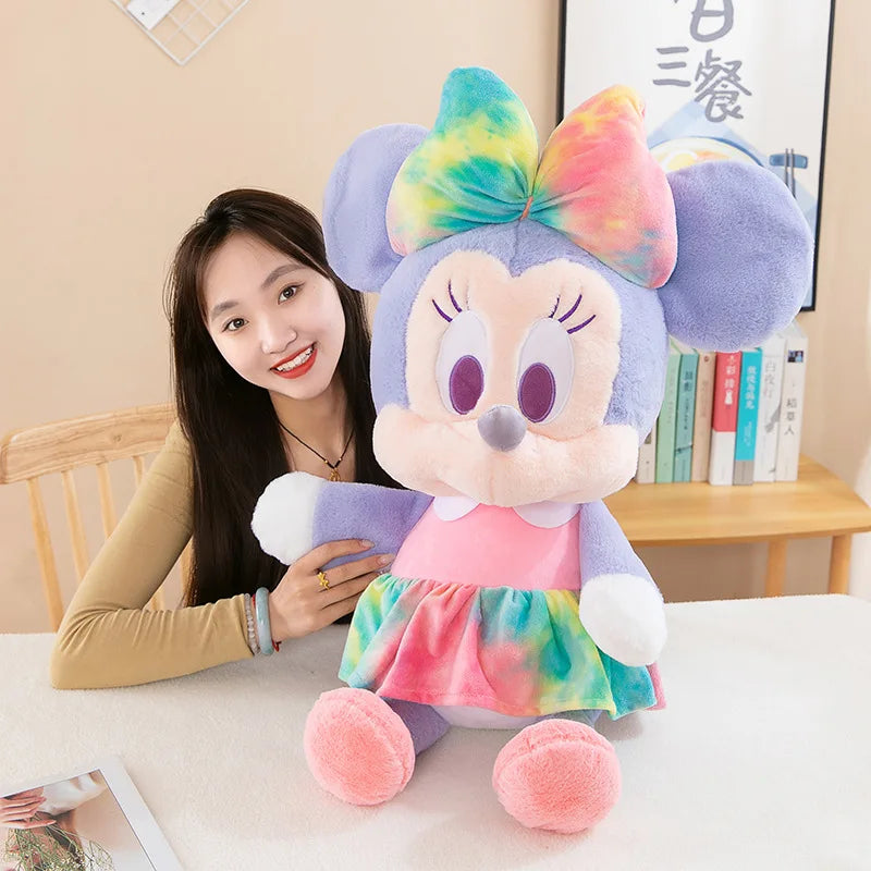 Disney Plush Stuffed Doll Cute Mickey Minnie Kawaii Children's Gift Soft Pillow Girl Birthday Gift Room Decoration
